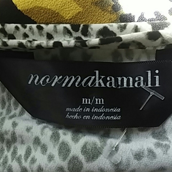 Norma Kamali Medium Wrap Dress Gray Snakeprint - Picture 6 of 6