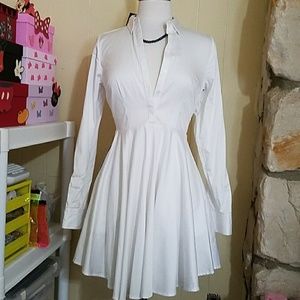 Express women's white dress