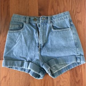 HIGH WAISTED AMERICAN APPAREL SHORTS