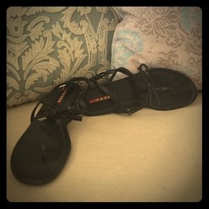 Size 6 Prada sandals. Small heel.