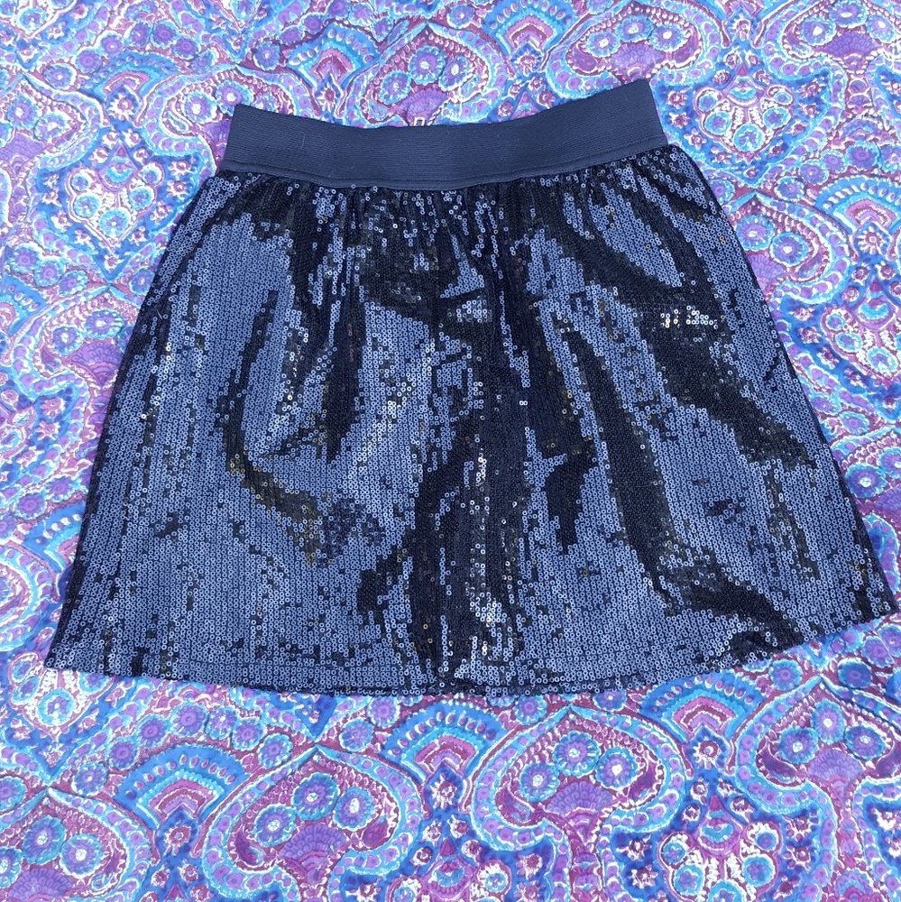 Sequin black skirt