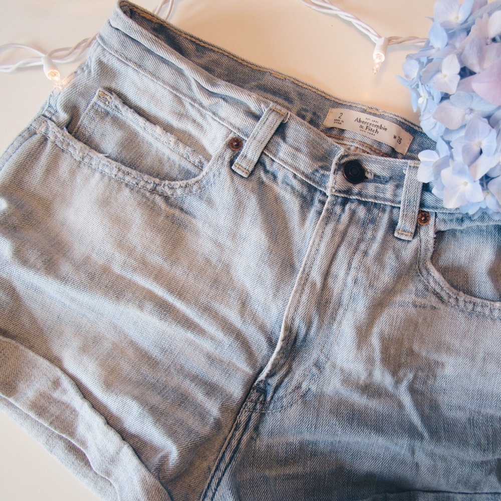 Light Wash Abercrombie Shorts