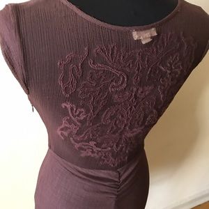 Silence + Noise Plum Dress