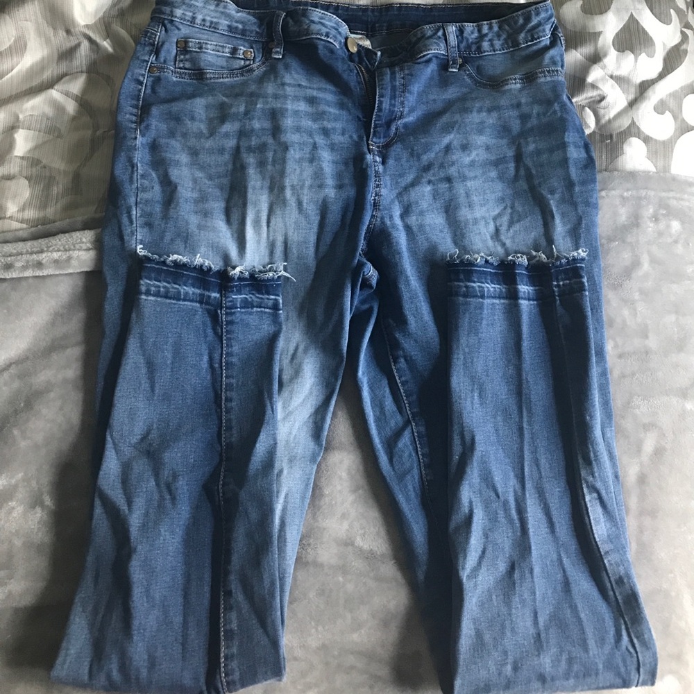 Light-Wash Skinny Jeans