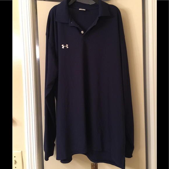 Under Armour Other - Under Armour long sleeve polo - navy blue