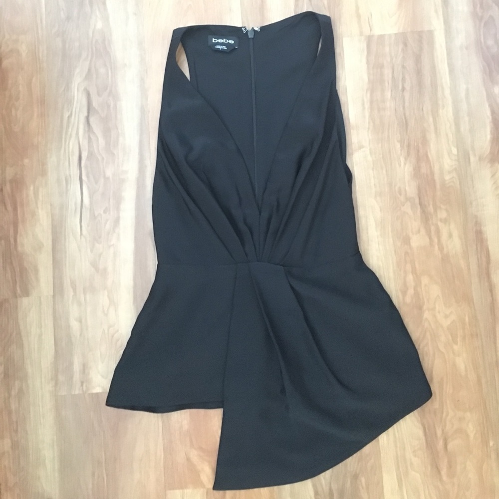 BEBE edgy shirt sleeve top