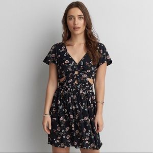 NWT AEO Keyhole Fit & Flare Dress