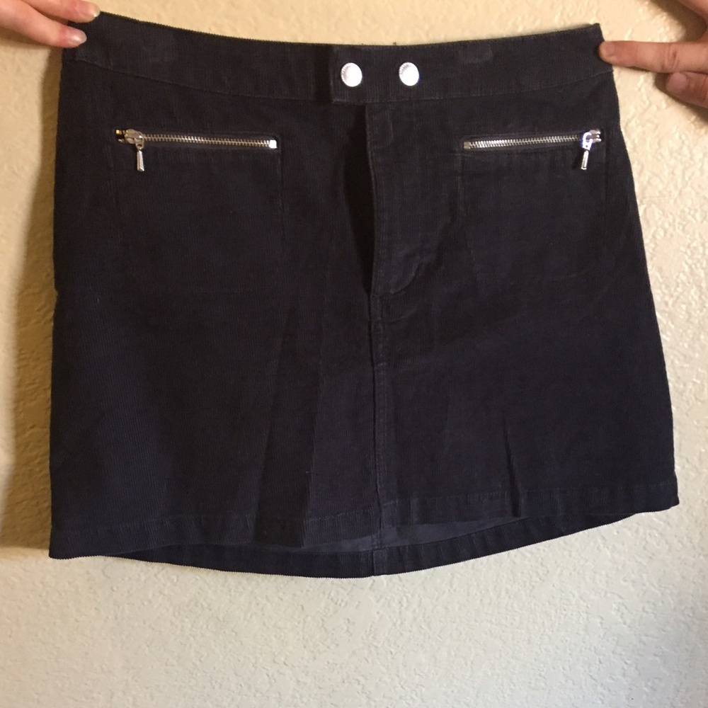 Abercrombie Cord Navy Mini Skirt / size 2