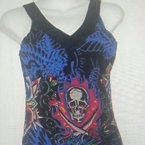 Ed Hardy women's tank top size large