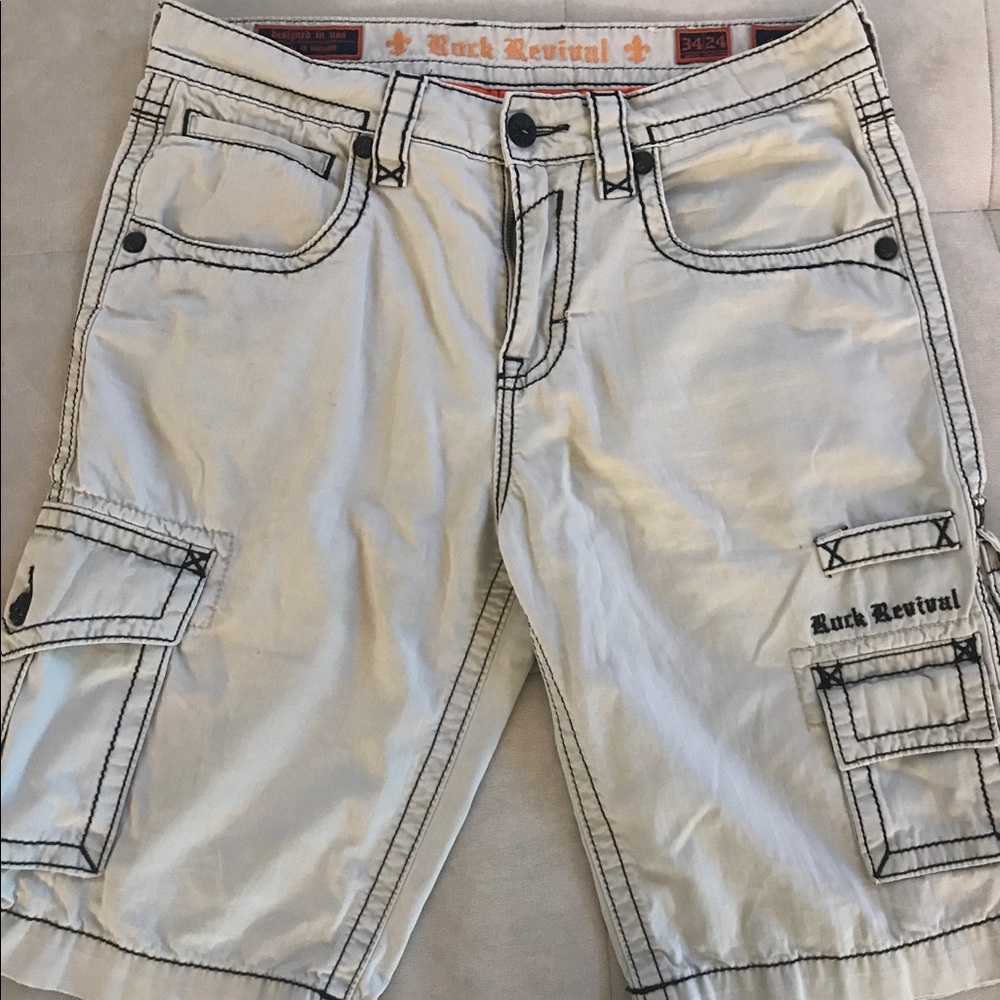 Rock Revival Classic Khaki Shorts