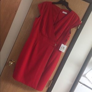 SALE ENDS TONIGHT💋 Calvin Klein Red dress