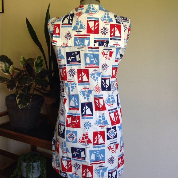 Vintage ship shirt dress - Picture 5 of 6