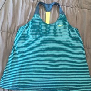 Nike blue and green racerback
