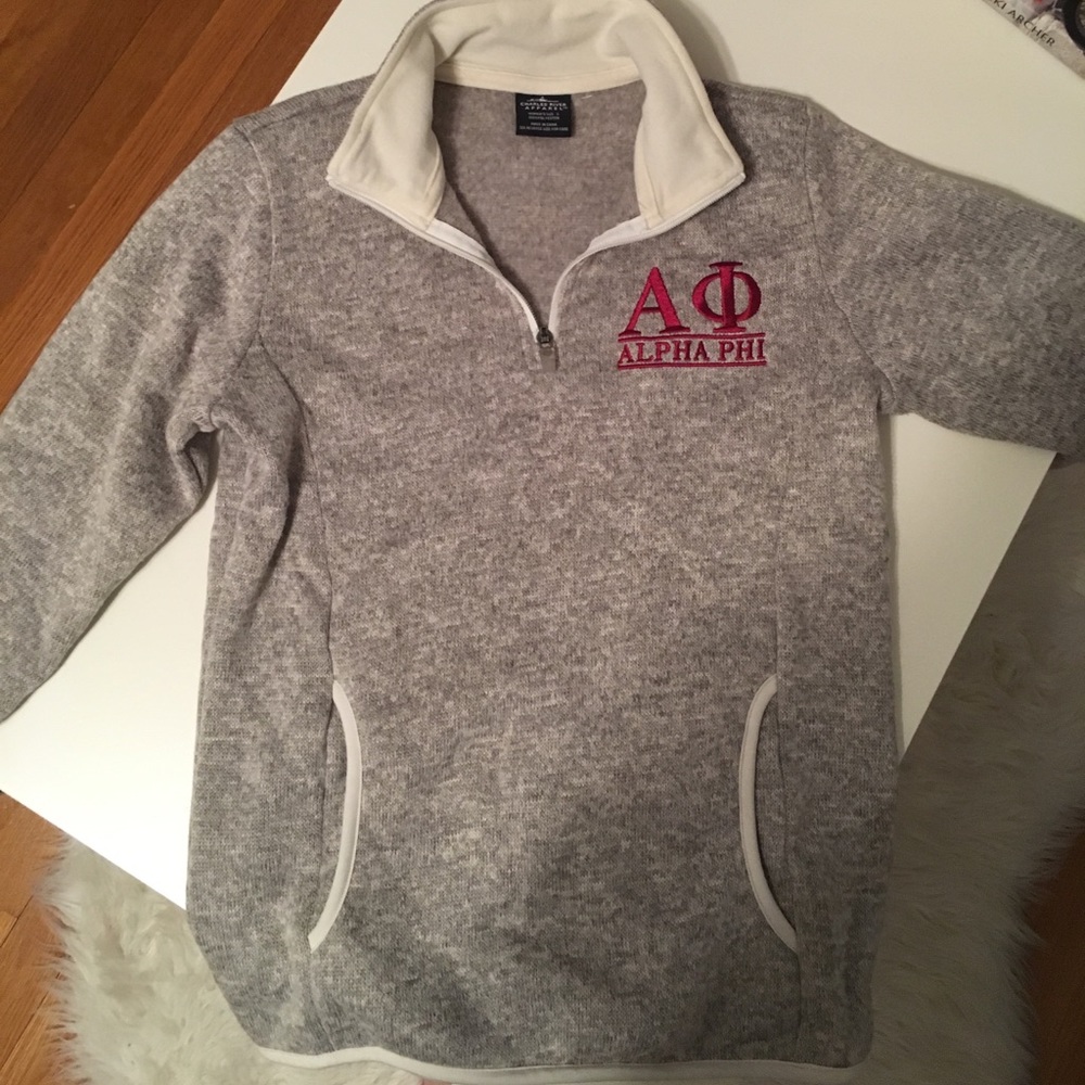 Alpha phi quarter zip