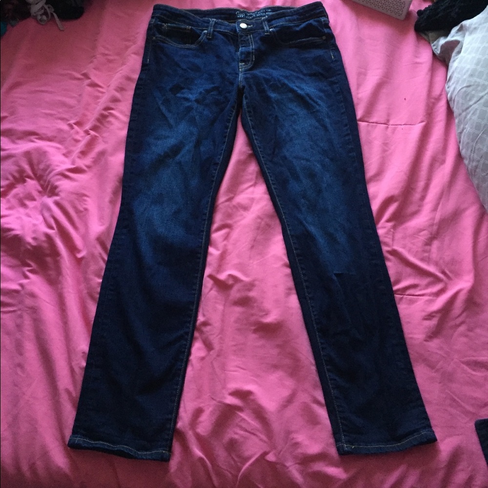Gap skinny roll up jeans