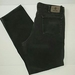 Men's black Wrangled Jeans