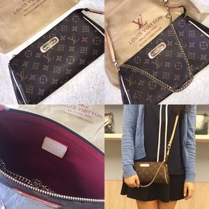 LV Eva Monogram Clutch