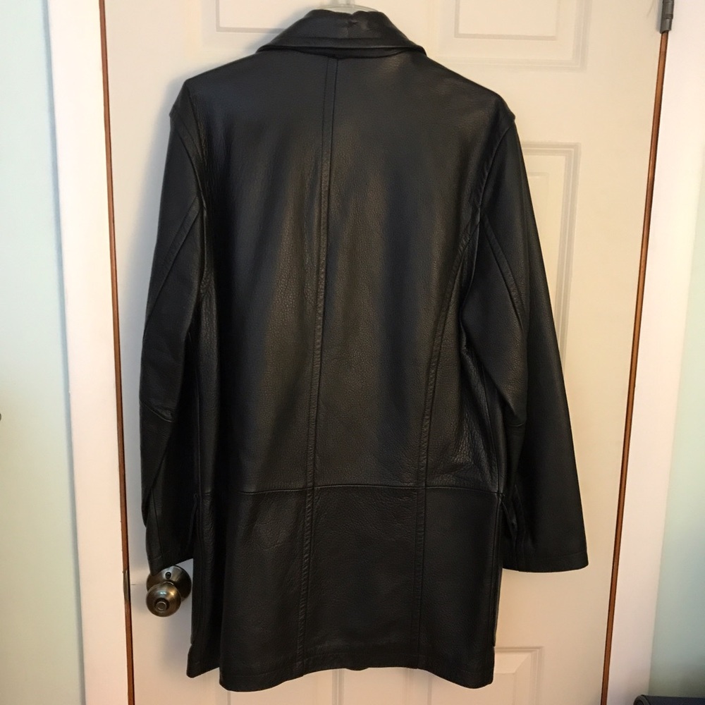 Perry Ellis Leather Jacket - Picture 2 of 3