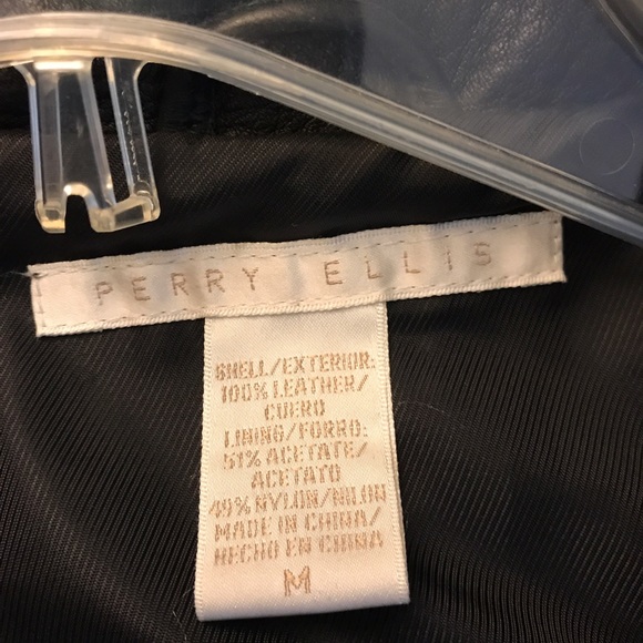 Perry Ellis Leather Jacket - Picture 3 of 3