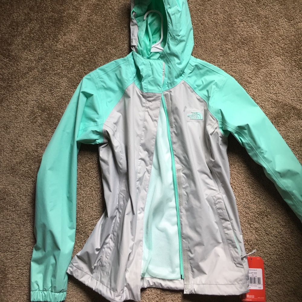 Mint Green North Face Windbreaker