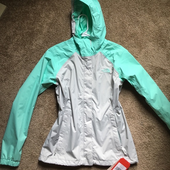 Mint Green North Face Windbreaker - Picture 2 of 3