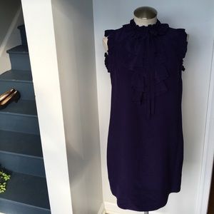 MM Couture Purple Ruffle Dress