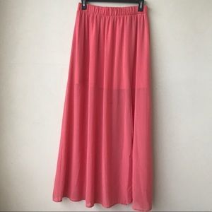 Forever 21 Pink Maxi Skirt!