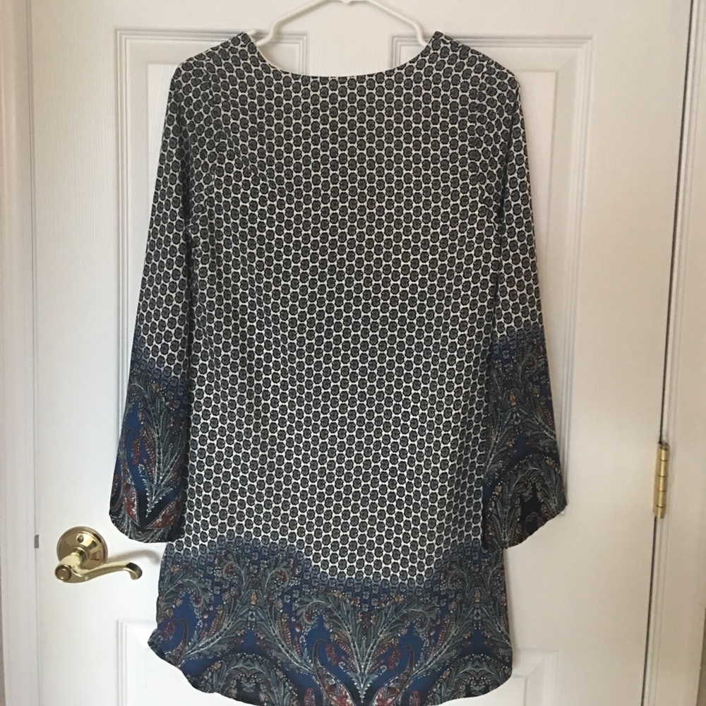 Blue Pattern Dress - Picture 5 of 5