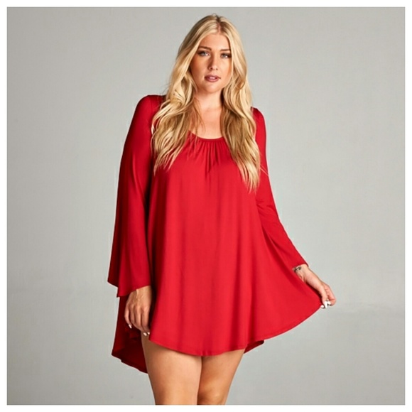 Red Dress, Tie In Back - Picture 2 of 3