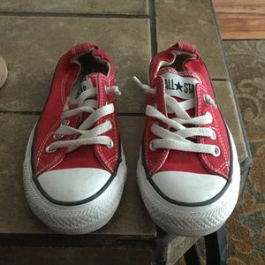 Converse with elastic back. Size 6 US/UK size 4