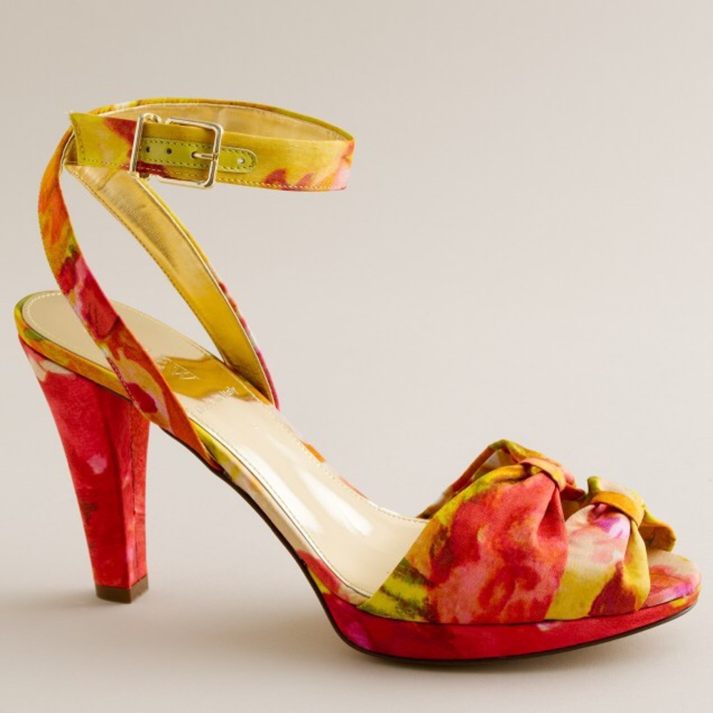 🎀PRICE DROP! J. Crew Esme Printed Heels Unworn