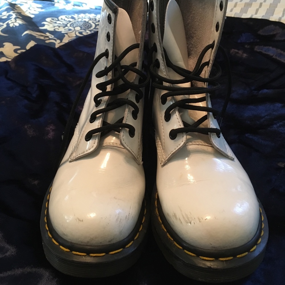 Dr martens white boots