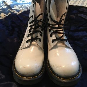 Dr martens white boots
