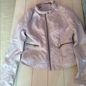 White leather jacket