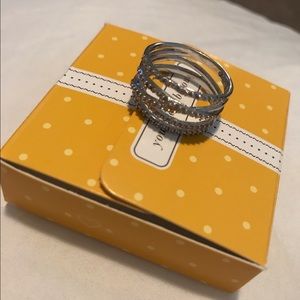 NIB- stella & dot stellar pave ring