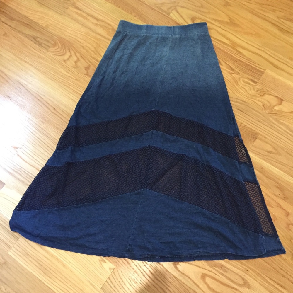DKNY maxi cotton skirt