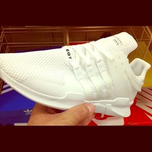 Adidas eqt support adv all white