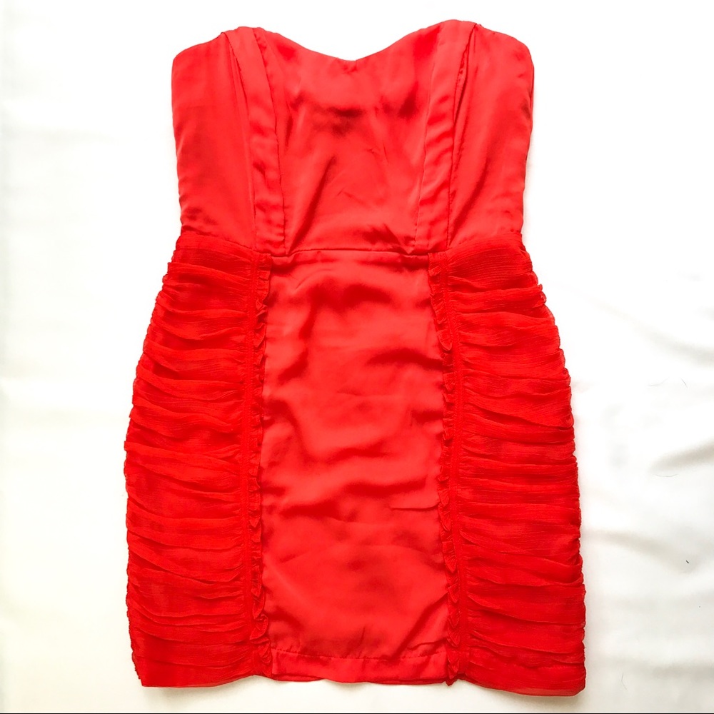 Lush redish orange dress