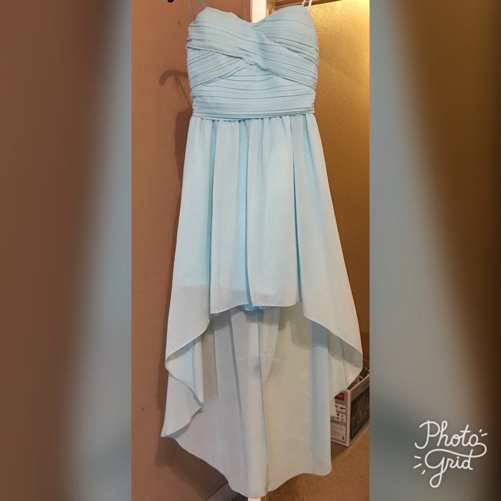 Strapless High Low Dress