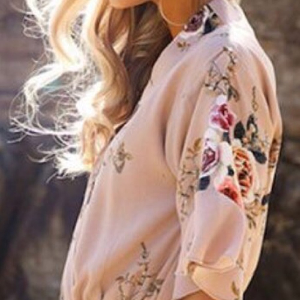 Celeste Chiffon Floral Playsuit💐 Sale 1 Left - Picture 4 of 8