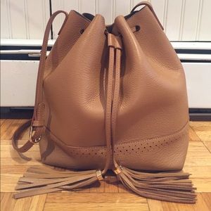 Isaac Mizrahi Leather Bucket Bag