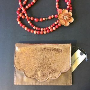 Anthropologie leather wallet