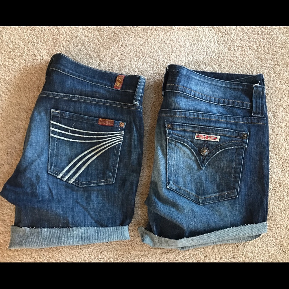 Hudson & For All Mankind Jean Shorts size 31/30