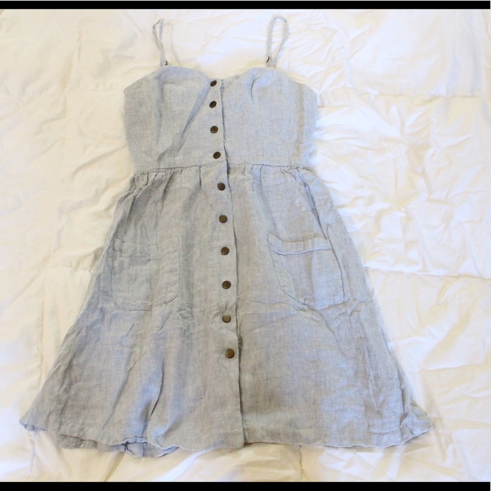 Light denim midi dress