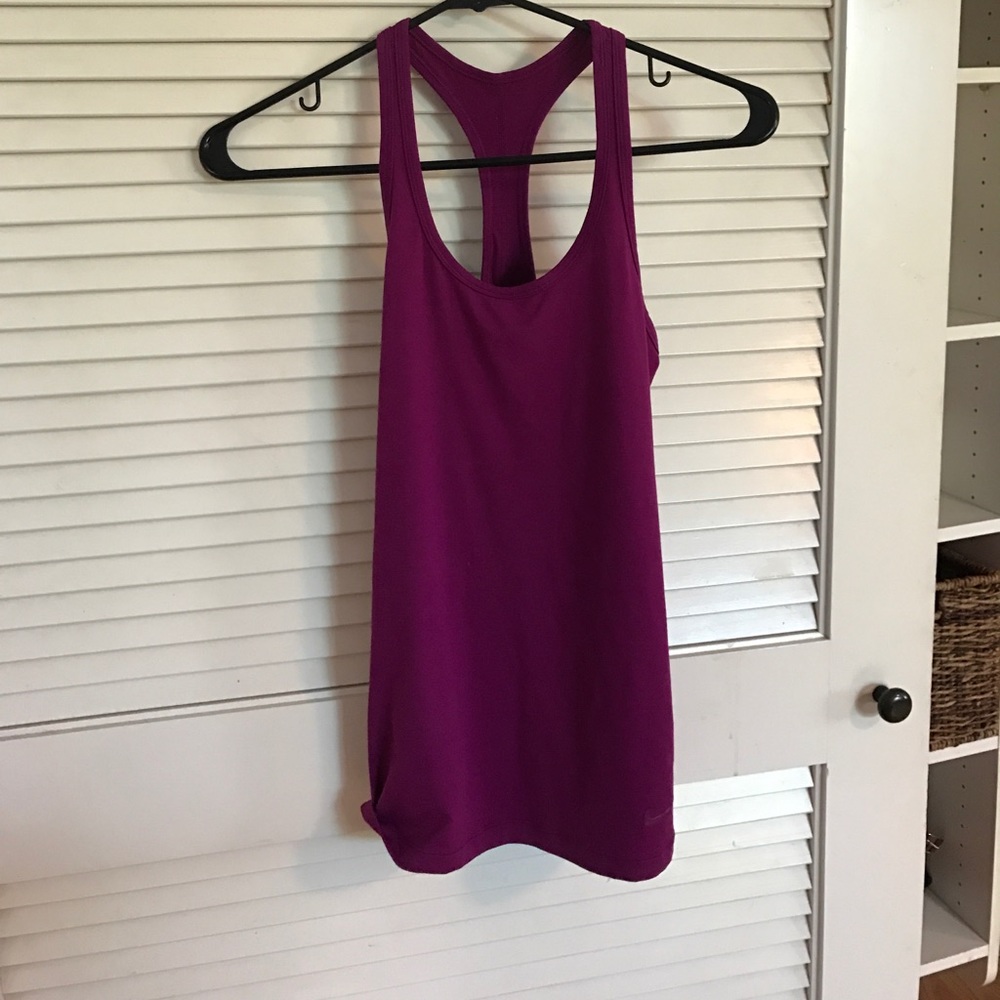 Purple workout tank top