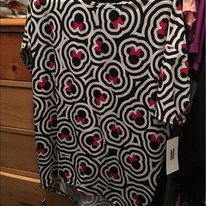 BNWT medium black and white Minnie lularoe irma