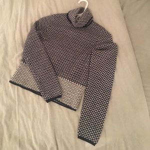 Anthropologie Blue Turtleneck