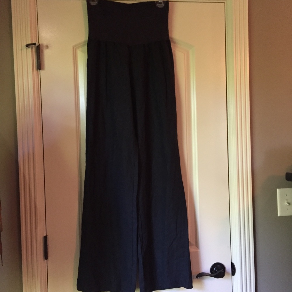 NWOT dark gray linen pants