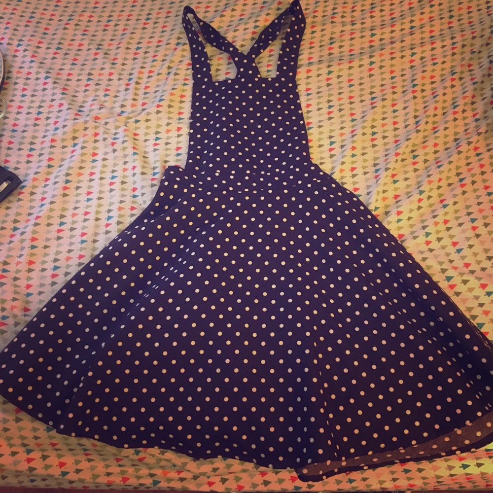 Brown spotted pinnefore skirt