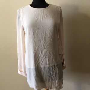 Forever 21 Peach Side Tie Blouse